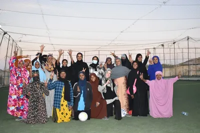 Celebration at football match